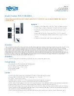 Tripp Lite PDU3VSR6H50A Specifications preview