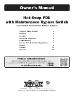 Tripp Lite PDUB15 Owner'S Manual preview