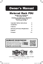 Tripp Lite PDUMV15-24 Owner'S Manual preview