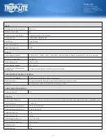 Preview for 2 page of Tripp Lite PDUMV20NET Specification