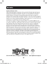 Preview for 44 page of Tripp Lite PINV1000 Owner'S Manual