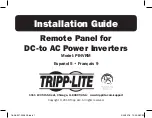 Tripp Lite PINV2000 Installation Manual preview