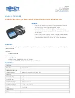 Preview for 1 page of Tripp Lite PK3021LI Specifications