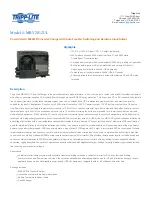 Preview for 1 page of Tripp Lite PowerVerter MRV2012UL Specifications