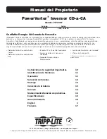 Предварительный просмотр 9 страницы Tripp Lite PowerVerter PV700HF Owner'S Manual