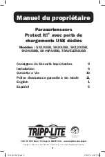 Preview for 8 page of Tripp Lite Protect It! SK34USBB Owner'S Manual