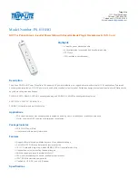 Preview for 1 page of Tripp Lite PS-615-HG Specifications