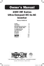 Tripp Lite PVINT375 Owner'S Manual preview