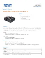 Предварительный просмотр 1 страницы Tripp Lite RBC12A Specification Sheet