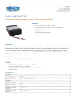 Preview for 1 page of Tripp Lite RBC24-SUTWR Specifications