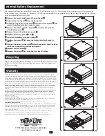 Предварительный просмотр 2 страницы Tripp Lite RBC5-192 Owner'S Manual