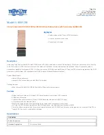 Preview for 1 page of Tripp Lite S054-31I Specification Sheet