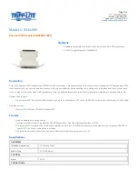 Preview for 1 page of Tripp Lite S244-000 Specification Sheet