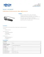 Предварительный просмотр 1 страницы Tripp Lite SEC4002RF Specification Sheet