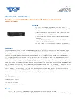 Tripp Lite SM2200RMNAFTA Specifications preview