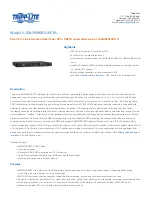 Tripp Lite SM500RMNAFTA Specification Sheet preview
