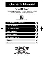 Preview for 1 page of Tripp Lite Smart On line SUINT1000XL Owner'S Manual