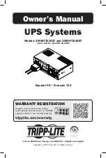Tripp Lite SMART1524ET Owner'S Manual preview