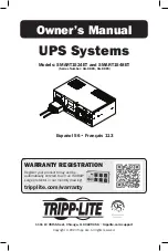 Preview for 1 page of Tripp Lite SMART1524ET Owner'S Manual