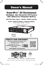 Preview for 1 page of Tripp Lite SMART2200RM2UL Owner'S Manual