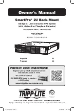 Preview for 1 page of Tripp Lite SMART3000RM2UL Owner'S Manual