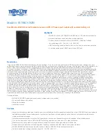 Tripp Lite SmartOnline 3-Phase UPS System SU30K3/3XR5 Specifications preview