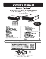 Tripp Lite SmartOnline SU1000RTXLCD2U Owner'S Manual preview