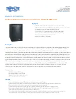 Tripp Lite SmartOnline SU1000XLA Specifications preview