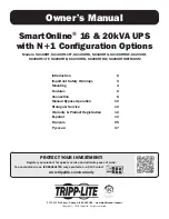 Tripp Lite SmartOnline SU16KRT Owner'S Manual preview
