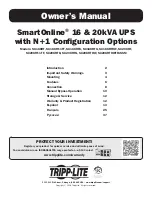 Preview for 1 page of Tripp Lite SmartOnline SU16KRT Owner'S Manual