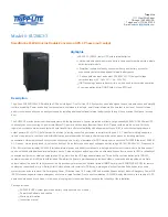 Tripp Lite SmartOnline SU20K3/3 Specifications preview