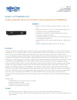 Preview for 1 page of Tripp Lite SmartOnline SU2200RMNAFTA Specifications