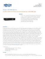 Tripp Lite SmartOnline SU2200RTXL2UA Specifications preview