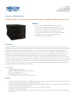 Preview for 1 page of Tripp Lite SmartOnline SU6000RT3U Features And Specifications