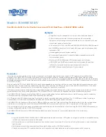 Tripp Lite SmartOnline SU6000RT4UHV Features And Specifications preview