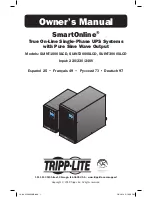 Preview for 1 page of Tripp Lite SmartOnline SUINT1000XLCD Owner'S Manual