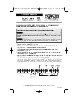 Tripp Lite SMARTONLINE SUPDU001 Owner'S Manual preview