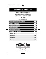 Tripp Lite SmartPro AG-0020 Owner'S Manual preview