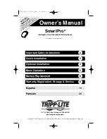 Tripp Lite SmartPro Series Owner'S Manual preview