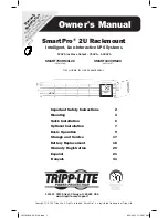 Tripp Lite SmartPro SMART1000RM2U Owner'S Manual preview