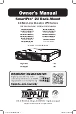 Tripp Lite SmartPro SMART3000RM2U Owner'S Manual preview