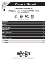 Tripp Lite SmartPro SMART3000RMOD2U Owner'S Manual preview