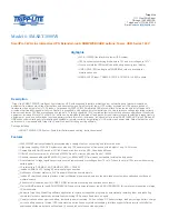 Tripp Lite SmartPro VS SMART3000VS Specification Sheet preview
