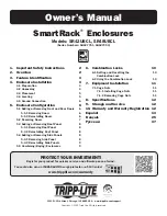 Preview for 1 page of Tripp Lite SmartRack AGAC7454 Series Owner'S Manual