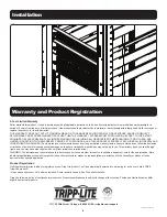 Preview for 4 page of Tripp Lite SmartRack SR1UCAGE Owner'S Manual