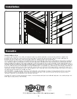 Preview for 12 page of Tripp Lite SmartRack SR1UCAGE Owner'S Manual