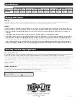 Preview for 11 page of Tripp Lite SmartRack SR42UBZ4 Owner'S Manual