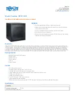 Preview for 1 page of Tripp Lite SmartRack SRW12US Specifications