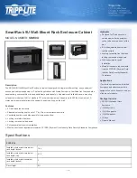 Preview for 1 page of Tripp Lite SmartRack SRW9U Quick Manual