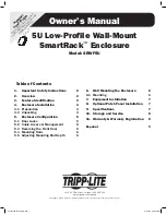 Preview for 1 page of Tripp Lite SmartRack SRWF5U Owner'S Manual